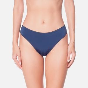 Old Navy Bikini Ribbed Bottoms Hi Cut Cheeky Blue 3X XXXL